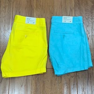 2 pairs of NWT J Crew Factory City Fit shorts 💛💙